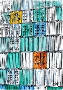 Bunte Container-Entdeckung