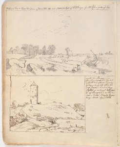 Seeländische Landschaft, gezeichnet auf Seite 16 f.o.