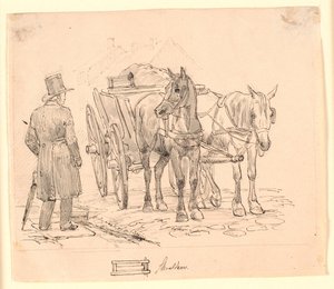 Müllmannspferd. Illustration zu Kaalunds "Fabler for Børn" von Johan Thomas Lundbye