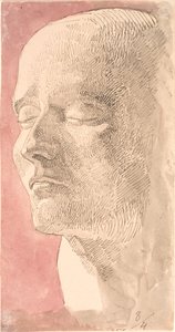 Studie nach Napoleons Totenmaske von Johan Thomas Lundbye