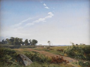 Seeländische Landschaft. Offenes Land in Nordseeland von Johan Thomas Lundbye