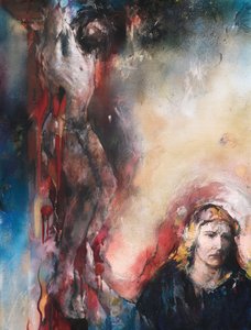 Marias Berührung · Jesus am Kreuz