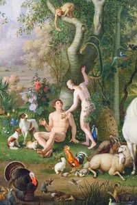 Adam und Eva im Garten Eden (Detail)