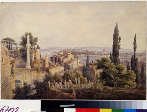 Ansicht von Konstantinopel und dem Goldenen Horn von Johan Wolfensberger