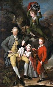 Henry Knight of Tythegston, 1738-1772 mit seinen Kindern, 1770 von Johan Zoffany