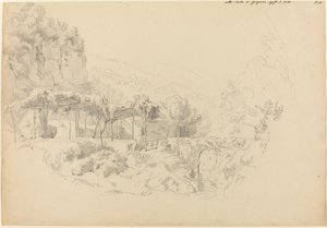 Ein schattiger Laubengang im Tal von Gragnano