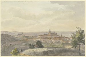 Ansicht von Bamberg von Süden von Johann Adam Klein