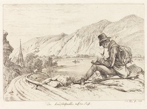 Der Landschaftsmaler auf der Reise