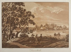 Blick auf den Dutzendteich bei Nürnberg von Johann Adam Klein
