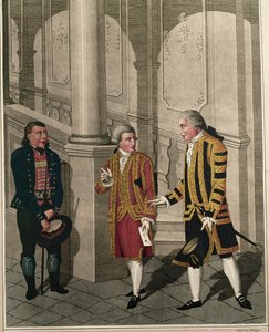 Ein junger Bauernjunge in der Stadt