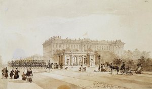 Ansicht des Anichkov-Palastes in St. Petersburg, 1843 von Johann Baptist Weiss