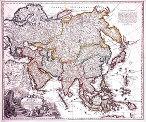 Kleinasien, Arabien und Japan, ca. 1725 von Johann Baptista Homann