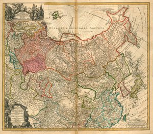 Karte von Russland - Homann, Johann Baptist - 1738 - Private Sammlung von Johann Baptista Homann