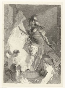Der heilige Florian als Krieger mit Siegespalme von Johann Beheim