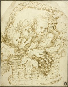 Korb mit Cupidos von Johann Boeckhorst
