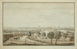Ansicht des Halleschen Tors von Johann Carl Wilhelm Rosenberg