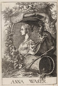 Anna Waser von Füssli, 1757 von Johann Caspar Füssli