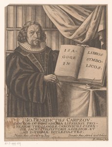 Porträt von Johann Benedict Carpzov von Johann Caspar Hoeckner