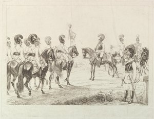 Österreichische Kürassiere, frühes 19. Jahrhundert von Johann Christian Erhard