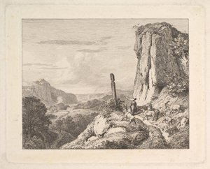 Junge Frau mit sechs Ziegen, 1815