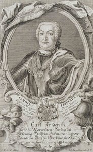 Porträt von Herzog Karl Friedrich von Holstein-Gottorp, Mitte des 18. Jahrhunderts von Johann Christian Leopold