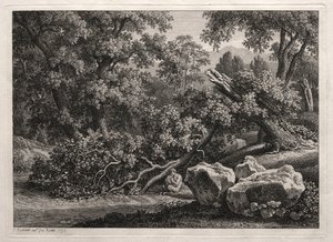 Heroische Landschaft: Der Satyr spielt die Flöte, 1795
