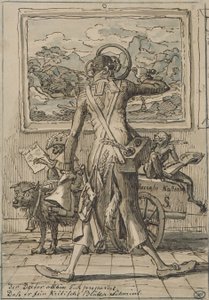 J C Reinhart Karikatur Ludwig Schorn 1833