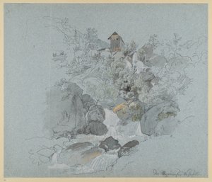 Der Muggendorfer Wasserfall von Johann Christoph Erhard
