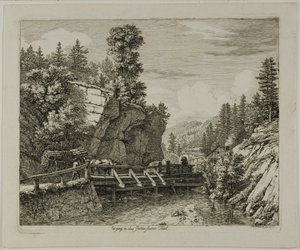 Eingang zum Guttensteiner Tal von Johann Christoph Erhard
