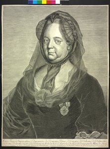 Heilige Römische Kaiserin Maria Theresia (Gravur)