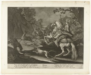 Hirschjagd von Johann Elias Ridinger