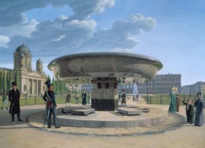 Die Granitschale im Lustgarten Berlin, 1831