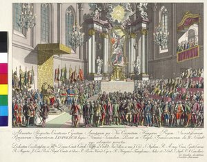 Krönung von Kaiser Leopold II zum König von Ungarn in Bratislava am 15. November 1790 von Johann Ernst Mansfeld