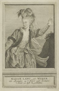 Aloisia Lange, geb. Weber 1760-1839 als Zemire, 1784 von Johann Esaias Nilson