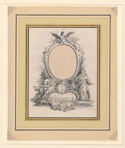 Entwurf für den Rahmen des Porträts von Friedrich V., König von Dänemark
