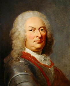 Porträt von Wilhelm VIII., Landgraf von Hessen-Kassel, nach 1752 von Johann F.A. (school of) Tischbein