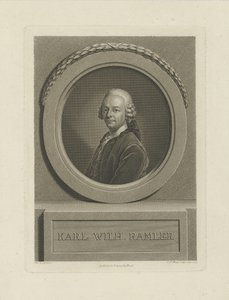 Porträt von Karl Wilhelm Ramler 1725-1798, 1774