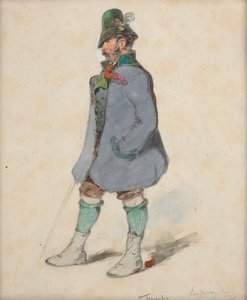 Bauer in Berchtesgadner Tracht