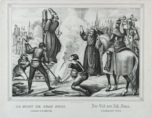 Der Tod von Jan Hus in Konstanz, Mitte des 19. Jahrhunderts