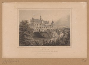 Ansicht der Hooglandse Kerk in Leiden