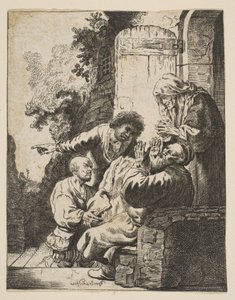 Josephs Mantel wird Jakob gebracht, ca. 1633 von Johann Georg Hertel