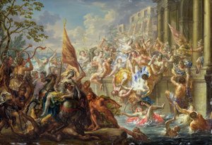 Die Schlacht der Amazonen, ca. 1730
