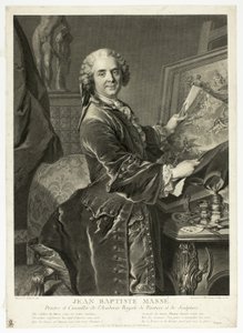 Porträt von Jean Baptiste Massé von Johann Georg Wille