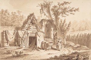 Wäscherinnen vor einem Cottage, 1769