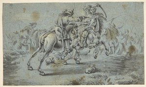 Reiterszene mit Türken? von Johann Georg von Bemmel