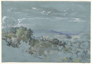 Die Hügel von Umbrien bei Perugia, 1830-1832