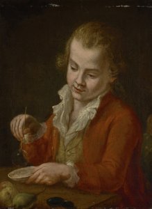 Knabe mit Seifenblasen von Johann Georg von Edlinger
