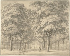 Die Auffahrt eines Landhauses (Velserbeek?)