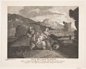 Die heilige Familie von Johann Gottlieb Friedrich