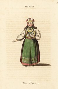 Verheiratete Frau aus Estland von Johann Gottlieb Georgi
